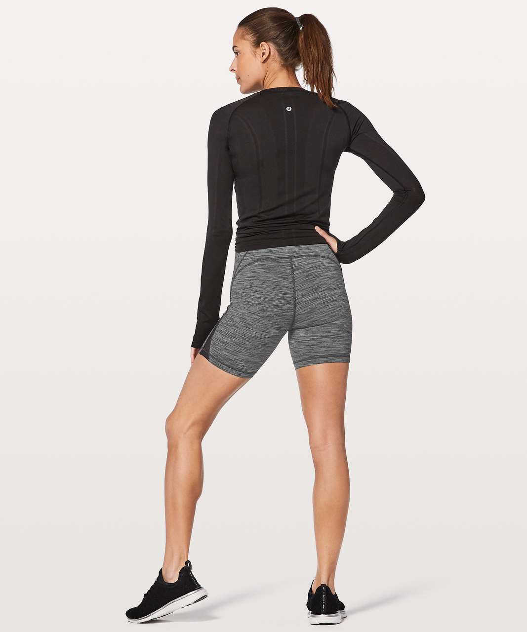 Lululemon Train Times Short *6" - Wee Are From Space Black Slate