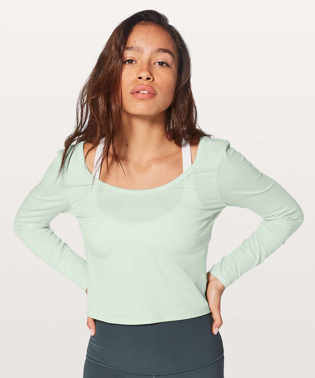 Lululemon Its A Tie Long Sleeve - Sea Breeze