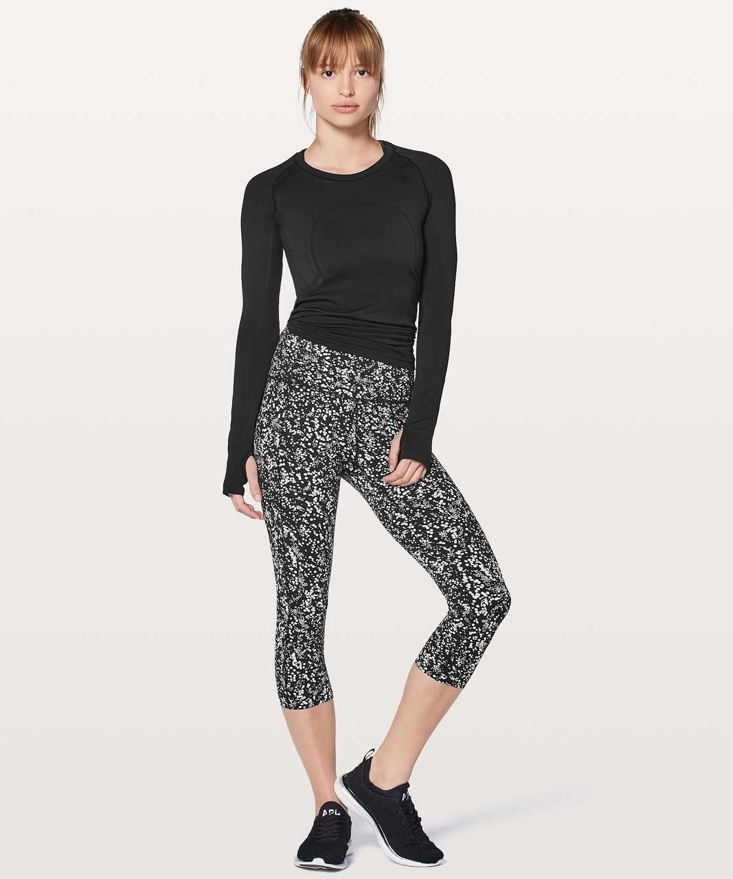 Lululemon Fast & Free Crop II Nulux 19” Chirasu Black Leggings 6 - $69 (41%  Off Retail) - From Beadsatbp