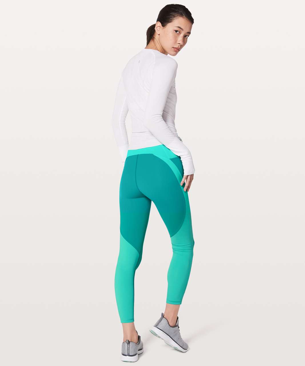 Lululemon Train Times 7/8 Pant *25 - Tidal Multi / True Navy - lulu  fanatics