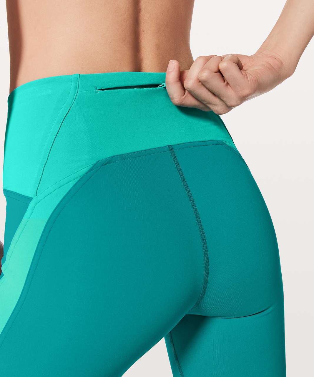 Lululemon Train Times 7/8 Pant *Blocked 25" - Spirit Green / Eucalyptus