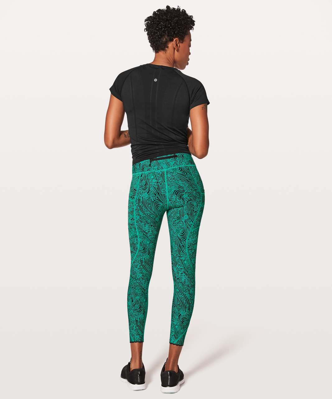 Lululemon Tight Stuff Tight II - Kitakami Viridian Green Black