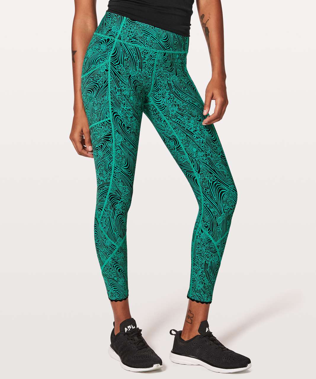 Lululemon Tight Stuff Tight - Mini Palm Lace Tofino Teal Multi - lulu  fanatics