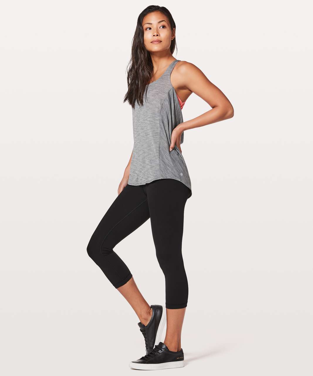 Lululemon Wild Tank - Heathered Slate / Flash Light Tone