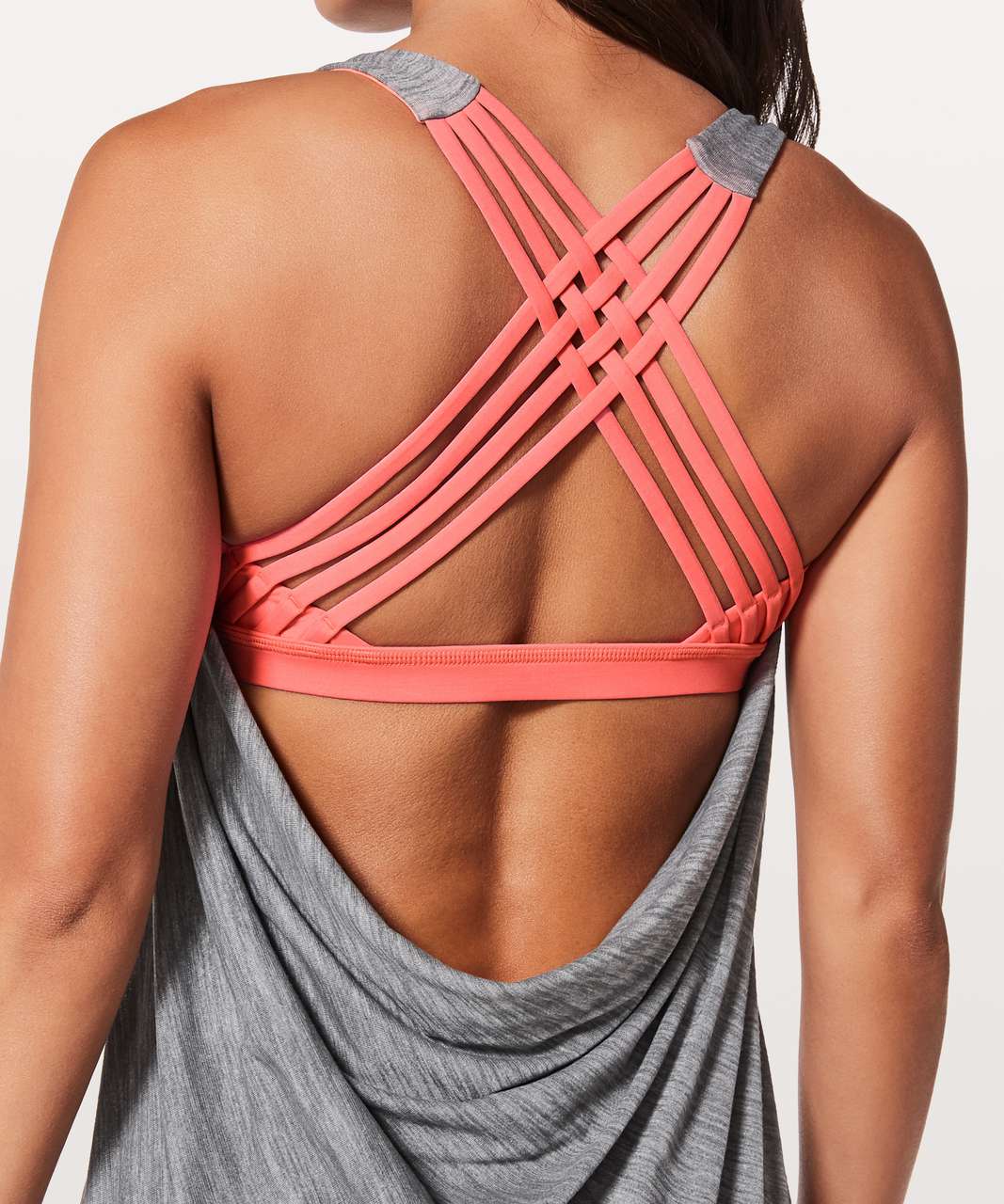 Lululemon Free To Be Wild Tank Top Built in Bra Strappy Open Back