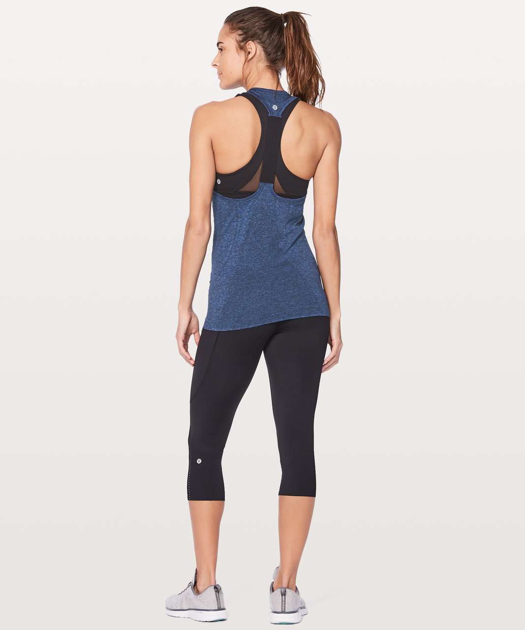 Lululemon Swiftly Tech T-Back - Blazer Blue / Black