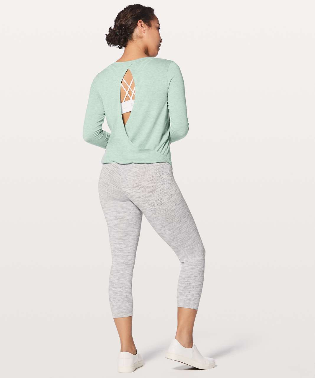 Lululemon Wild Twist Long Sleeve - Heathered Tonic Sea