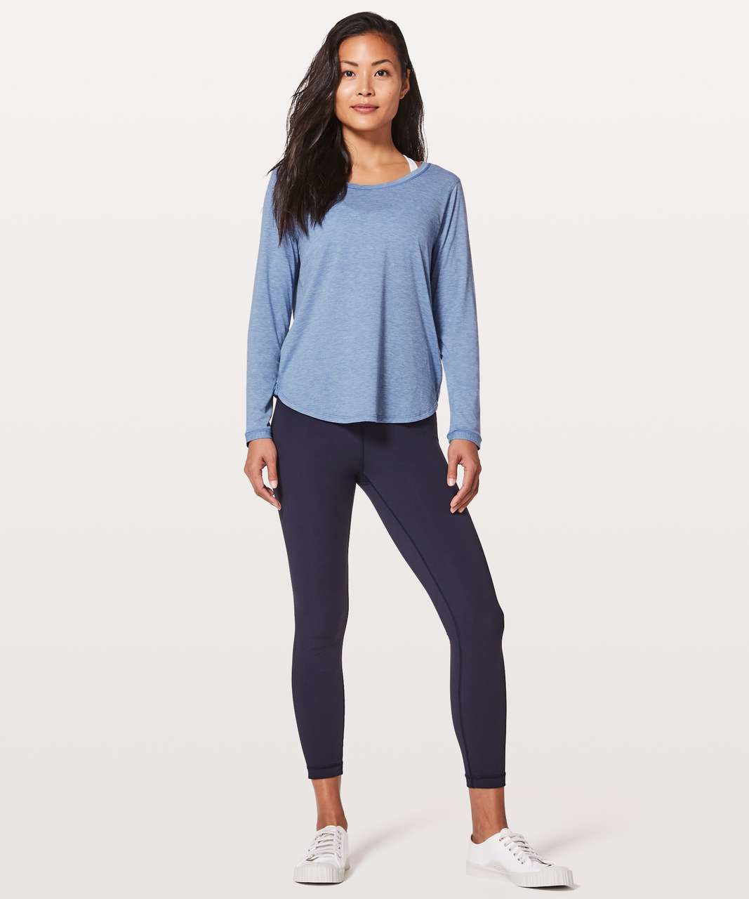 Lululemon Calm To Energy Long Sleeve - Girls - Heathered Pigment Blue -  lulu fanatics