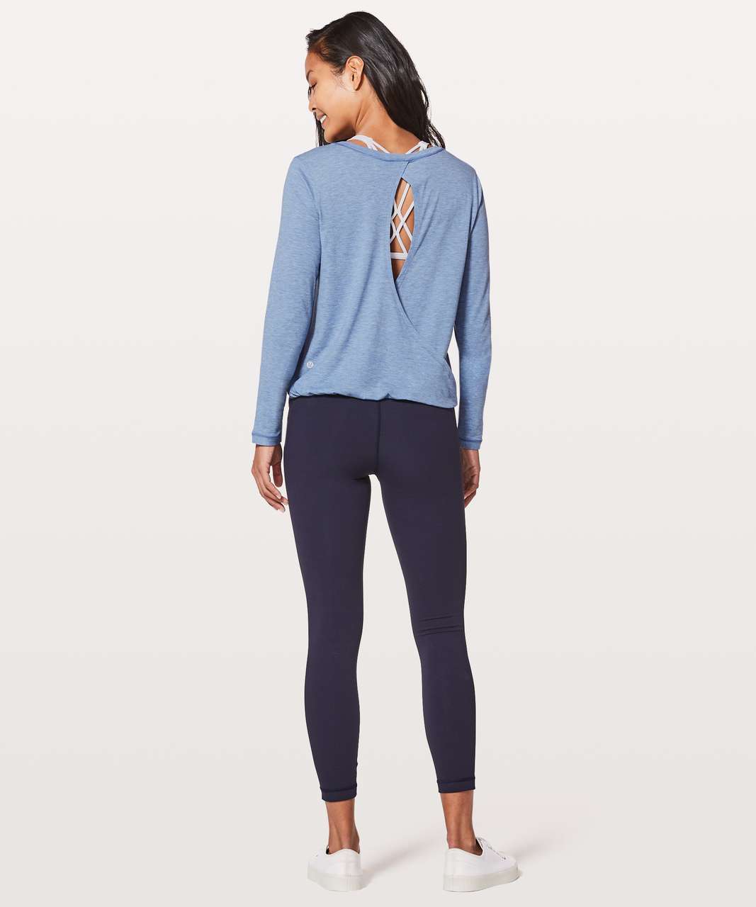 Lululemon Wild Twist Long Sleeve Heathered Core Medium Grey