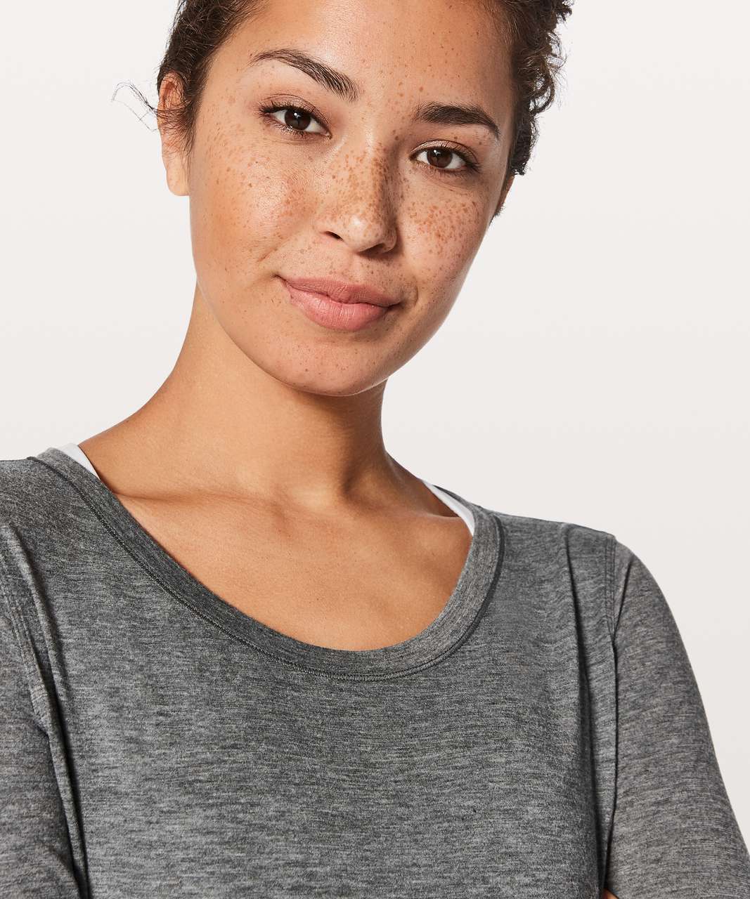 Lululemon Wild Twist Long Sleeve - Heathered Black