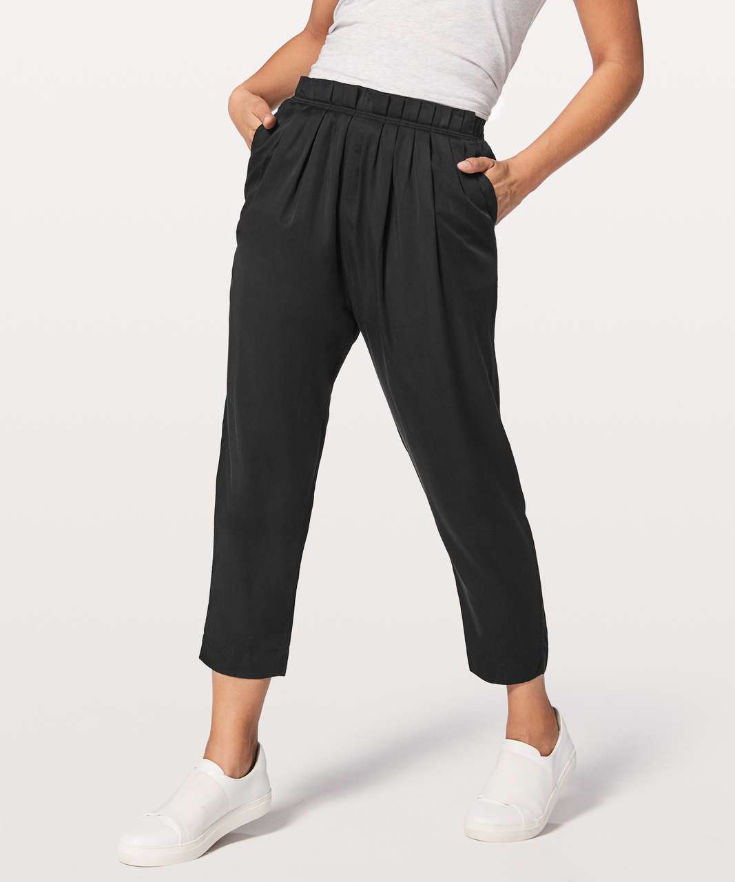 Lululemon Can You Feel The Pleat Pant *25 - Black - lulu fanatics