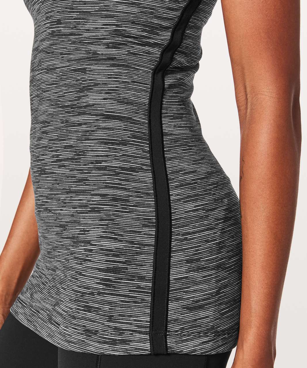 Lululemon Cool Racerback II Lined Up - Wee Are From Space Black Slate / Black