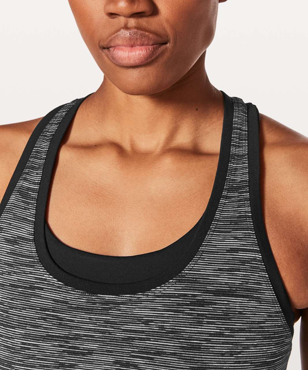 Lululemon Cool Racerback Tank Top Inkwell Navy Blue Green Stripe Women -  beyond exchange