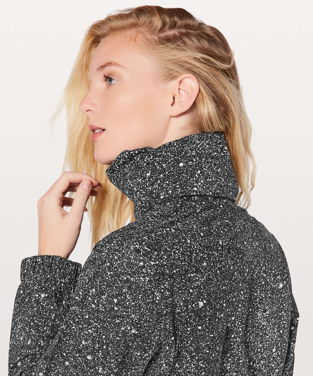 Lululemon Here To Move Jacket - Luminesce Splatter White Black