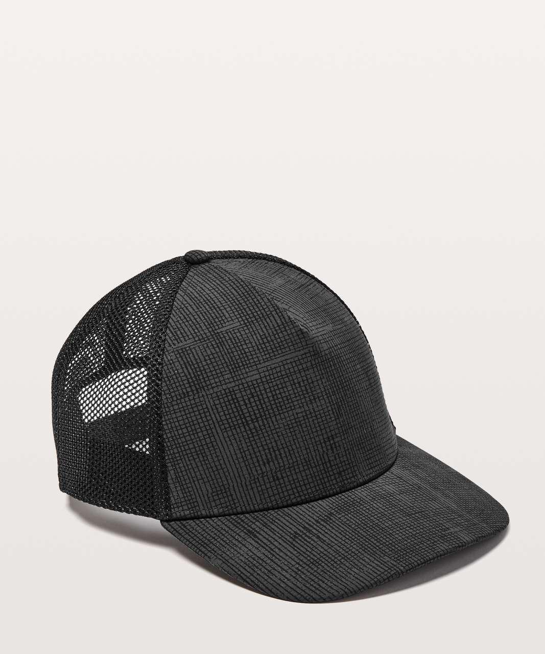 Lululemon Commission Hat - Grid Lines Deep Coal Black