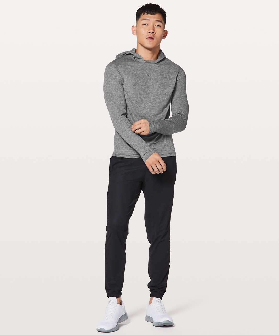 Lululemon Switch Up Long Sleeve Hoodie - Heathered Black