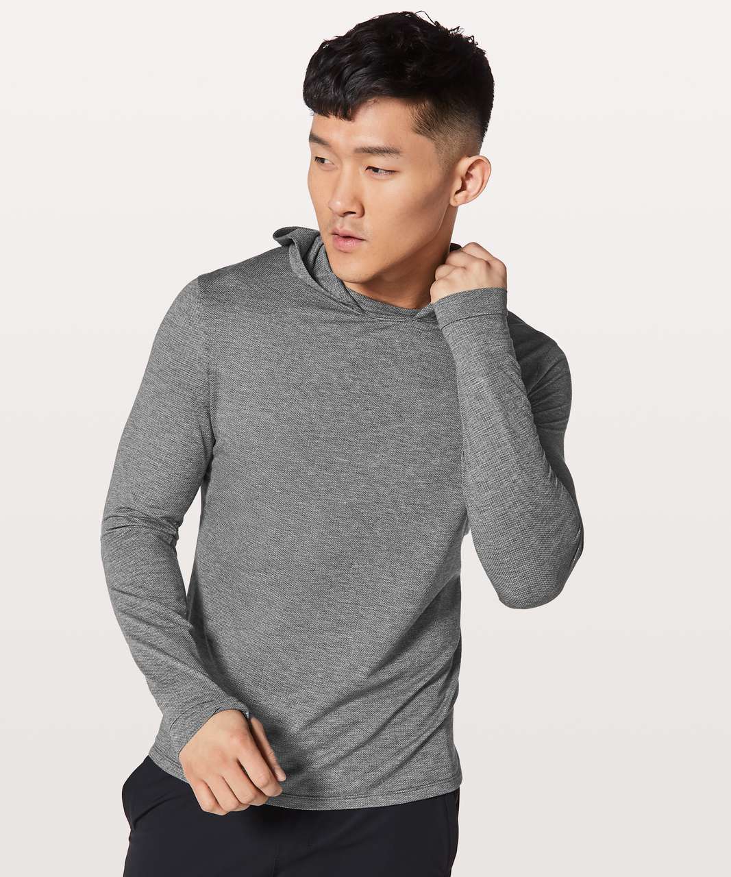 Lululemon Switch Up Long Sleeve Hoodie - Heathered Black - lulu