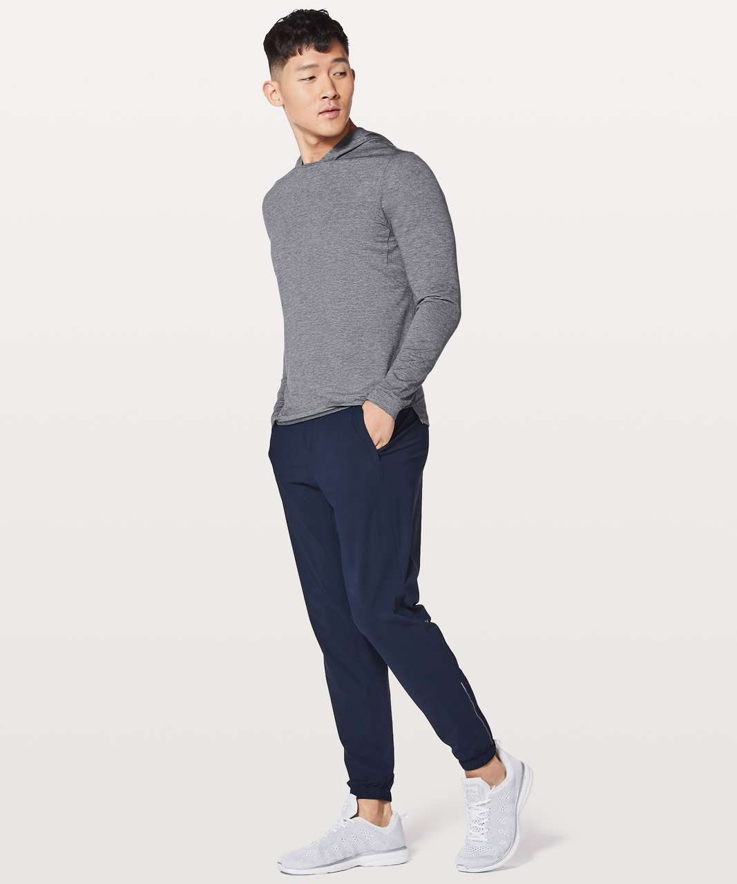 Lululemon Switch Up Long Sleeve Hoodie - Heathered True Navy