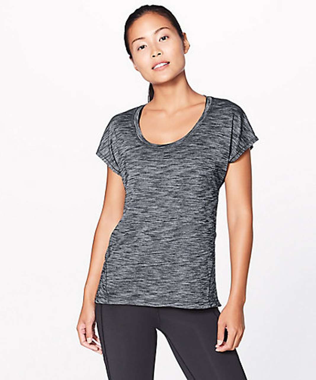 Lululemon Miles Ahead Short Sleeve (Camo) - Black - lulu fanatics