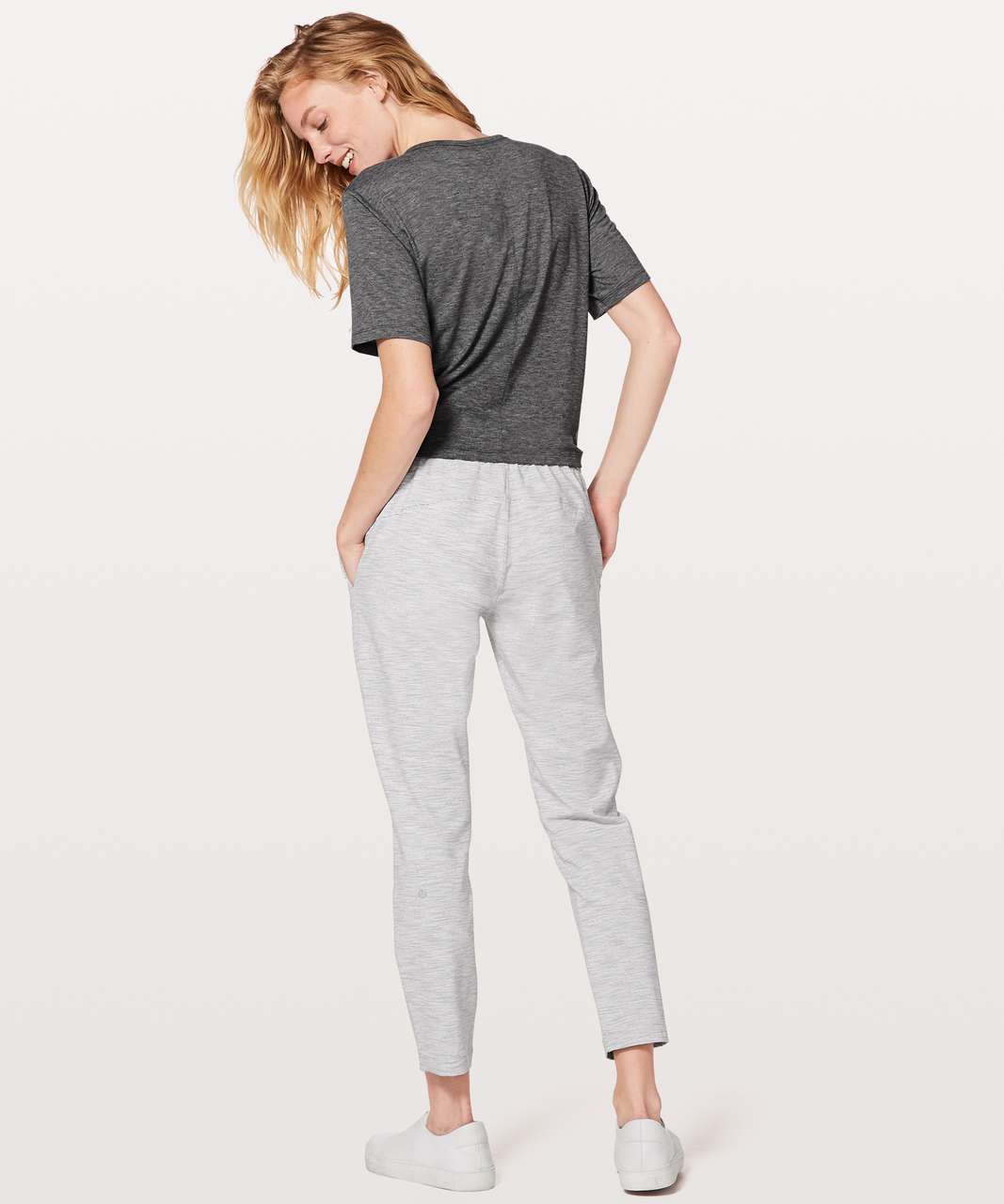 Lululemon On The Fly Pant *28 - Wee Are From Space Nimbus Battleship / Ice  Grey - lulu fanatics