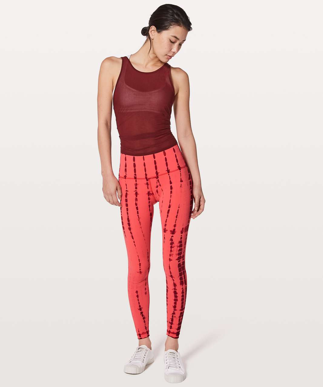 Lululemon Wunder Under Hi-Rise Tight *Shibori Full-On Luxtreme 28" - Vert Shibori Pop Persian Red