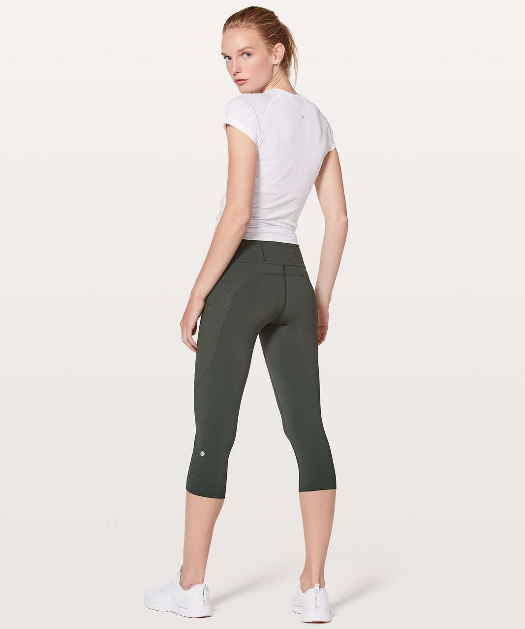 Lululemon Fast & Free Crop II *Nulux 19" - Evergreen