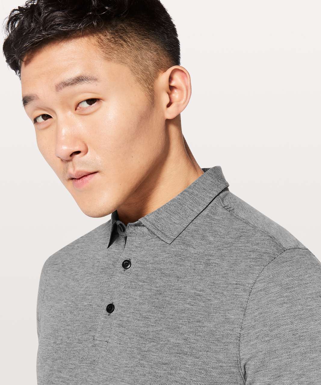 Lululemon Evolution Polo - Heathered Black (Fourth Release)