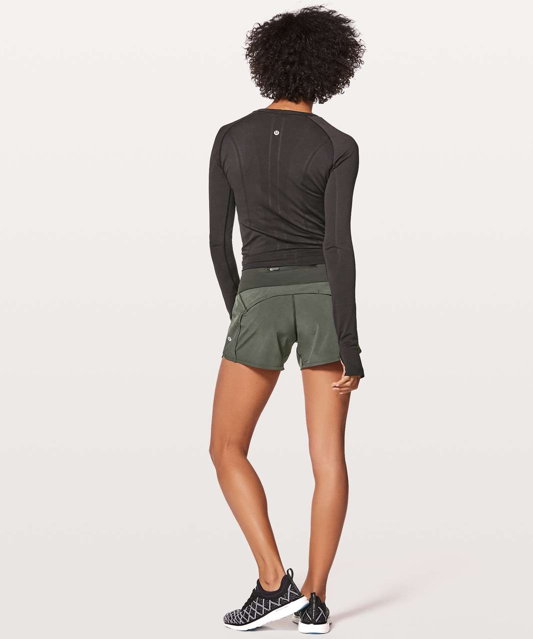 Lululemon Run Times Short II 4" - Evergreen