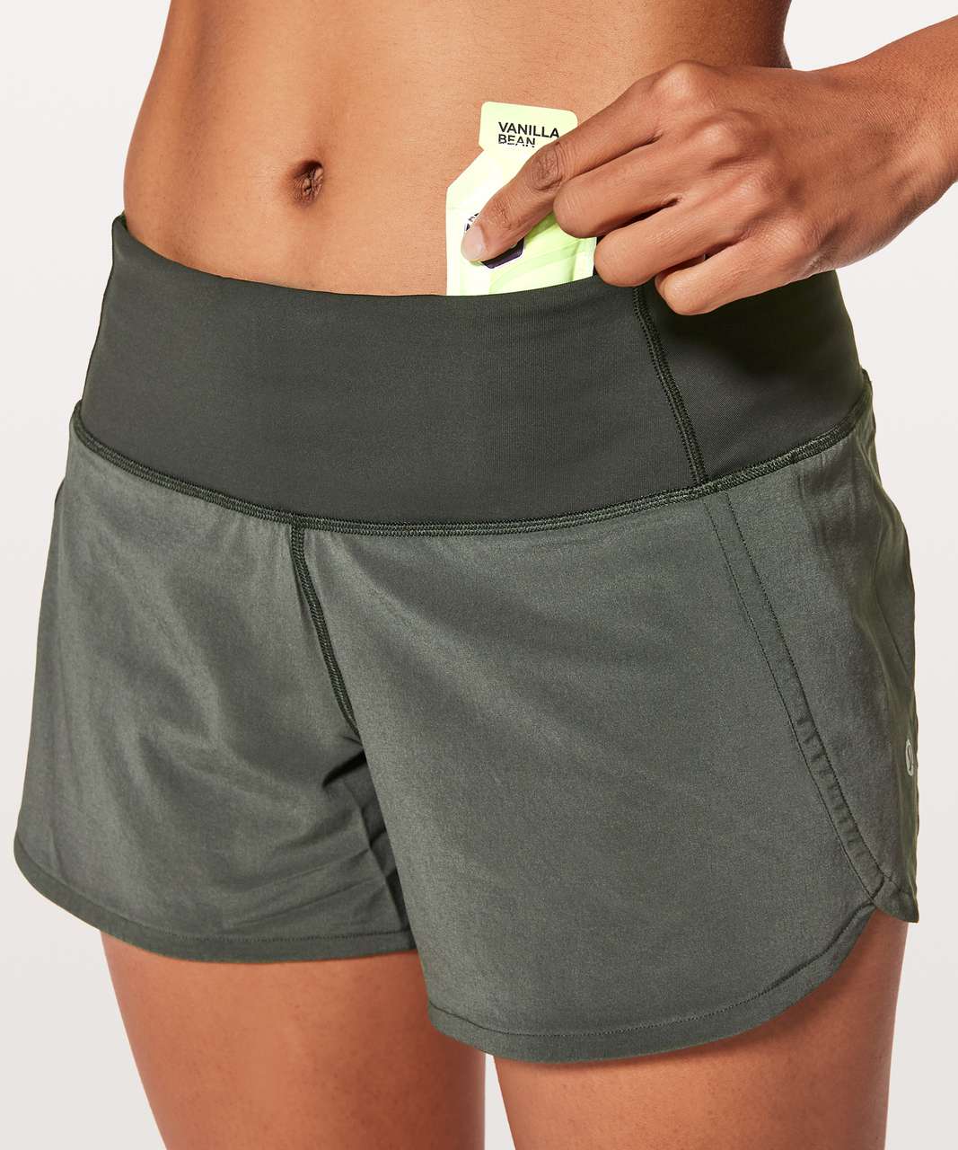 Lululemon Run Times Short II 4" - Evergreen