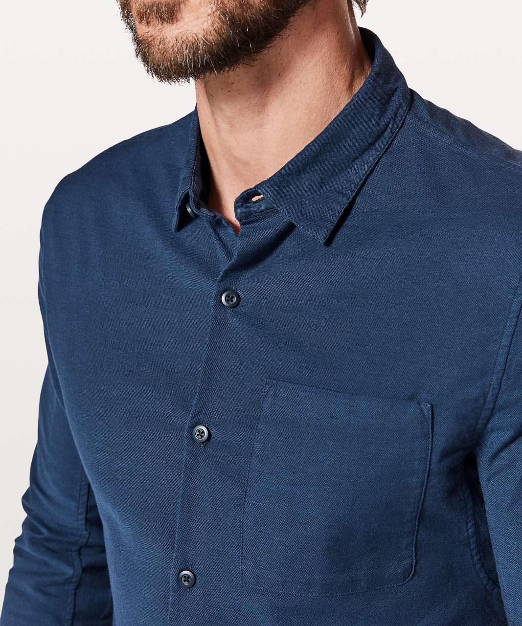 Lululemon All Town Buttondown - Nautical Navy / Dusk Indigo