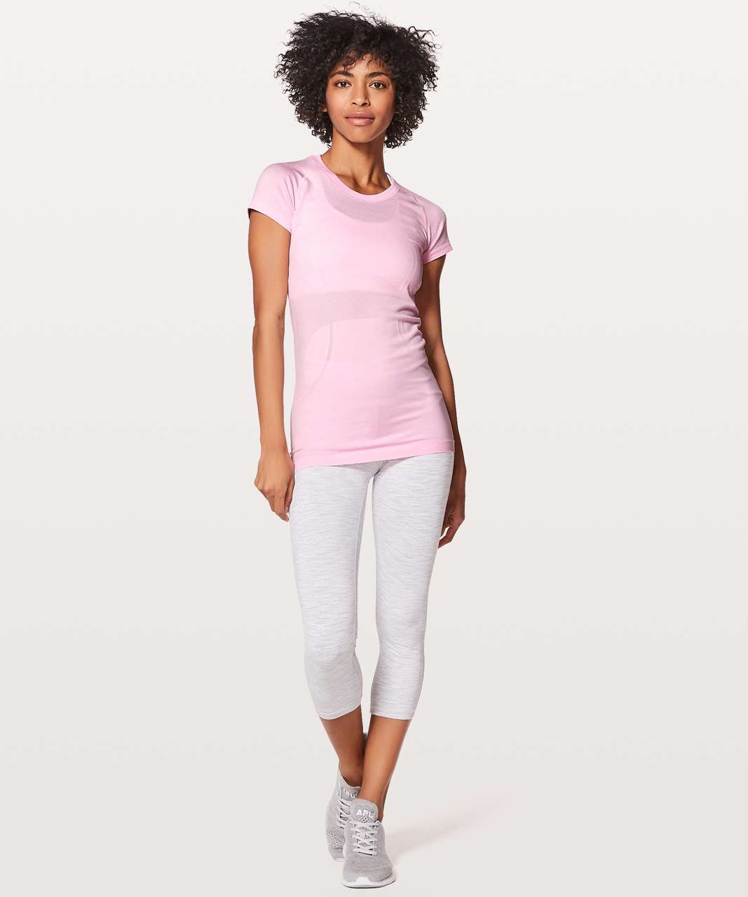 Lululemon Run: Silver Lining Short Sleeve - Pinkelicious / Parfait Pink -  lulu fanatics