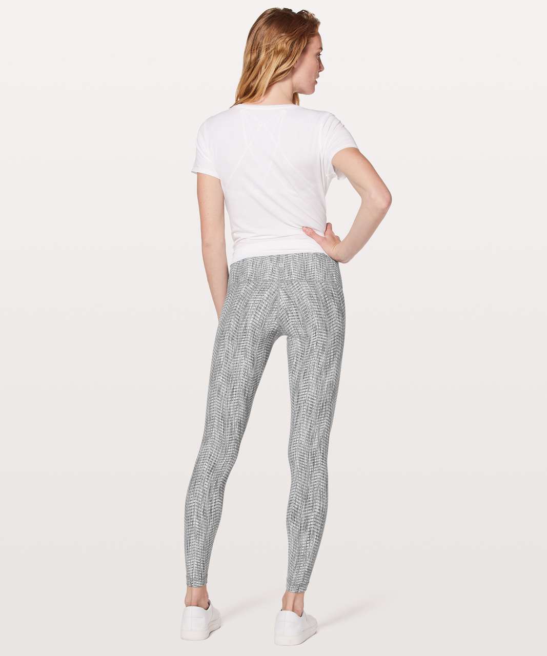 Lululemon Wunder Under Low-Rise Tight *28" - Luon Arrow Jacquard Battleship Silver Spoon