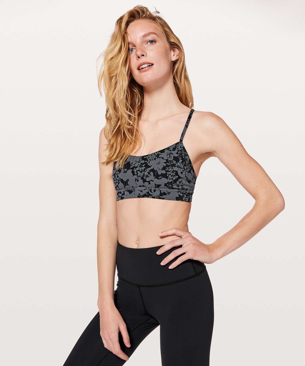 Lululemon Flow Y Bra *Nulu - Efflorescent Nebula Black