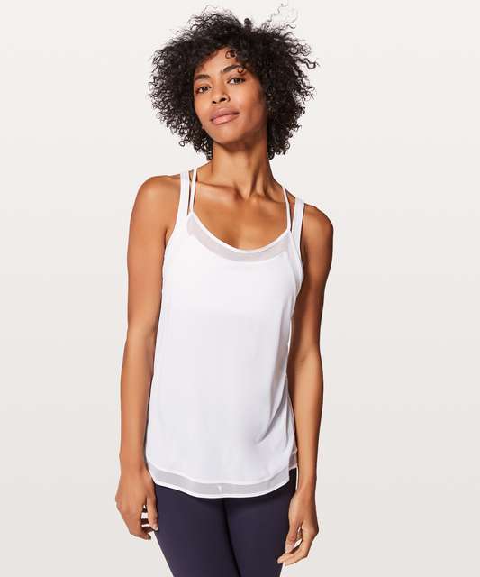 Lululemon Mix & Mesh Tank - Porcelain Pink - lulu fanatics