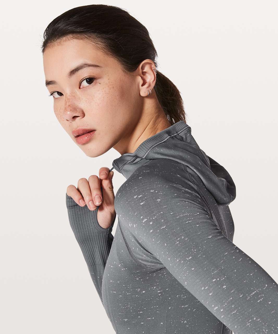 Lululemon Swiftly Tech Hooded 1/2 Zip - Nebula / White