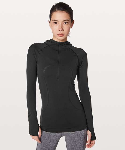 Lululemon Swiftly Tech Hooded 1/2 Zip - Redwood / Redwood - lulu