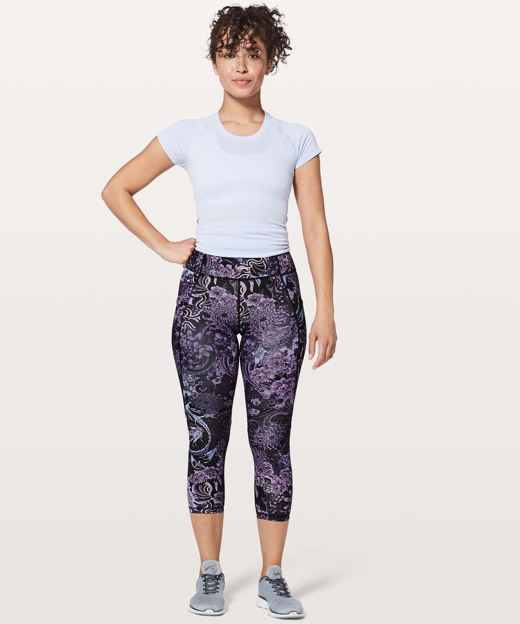 Lululemon Time To Sweat Crop *23 - Memoir Multi Purple - lulu