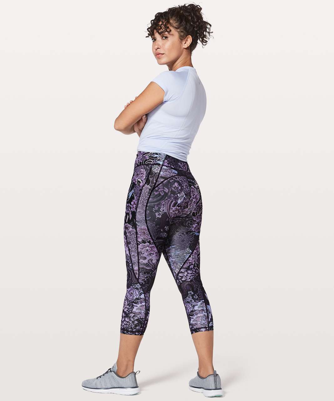 Lululemon Time To Sweat Crop *23" - Memoir Multi Purple