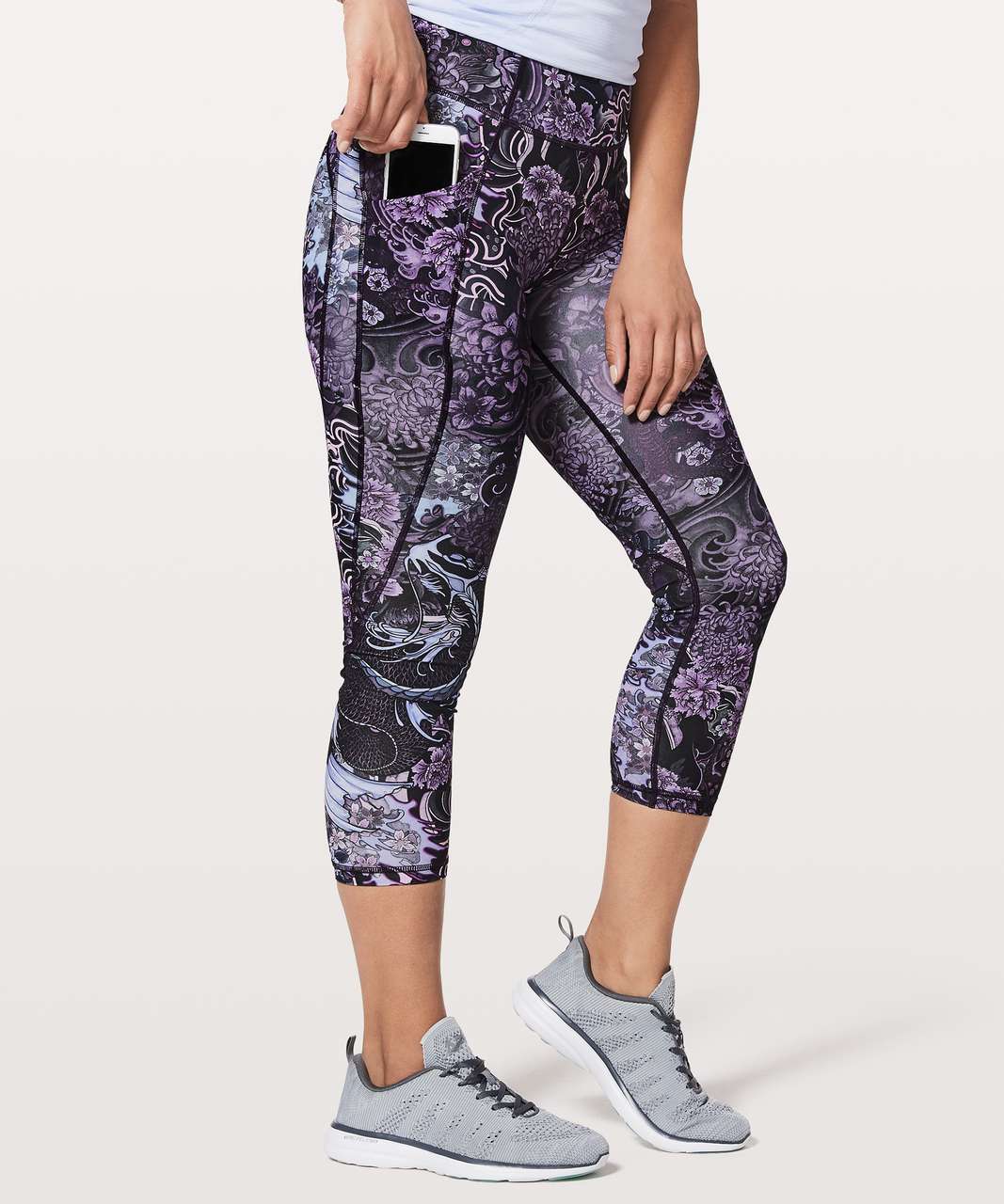 Lululemon Time To Sweat Crop *23 - Memoir Multi Purple - lulu