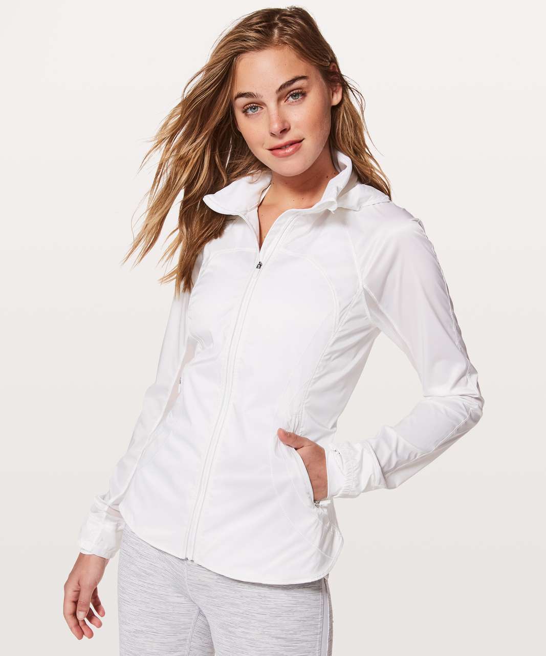 Lululemon Goal Smasher Jacket - White - lulu fanatics