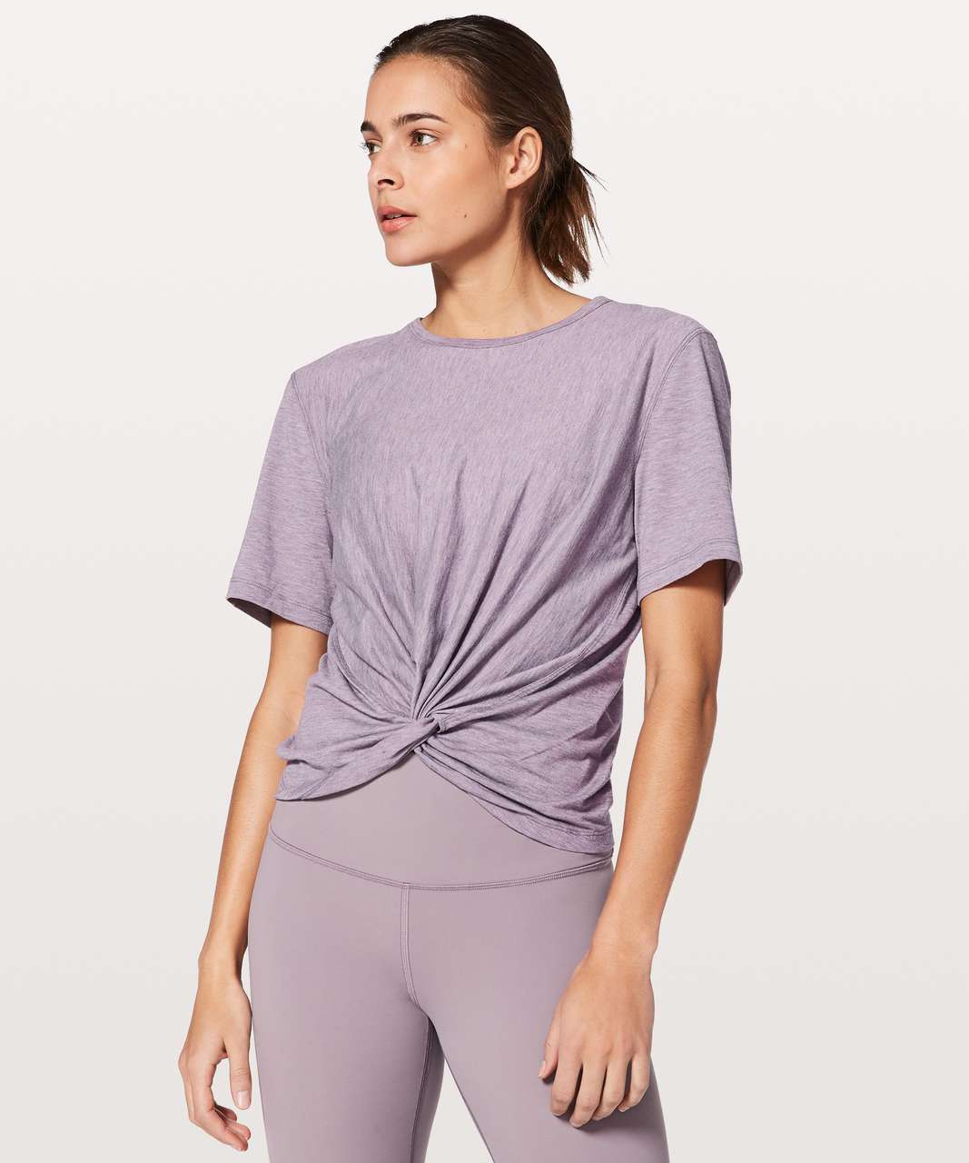 Lululemon Crescent Tee *Silver - Heathered Dusty Dawn