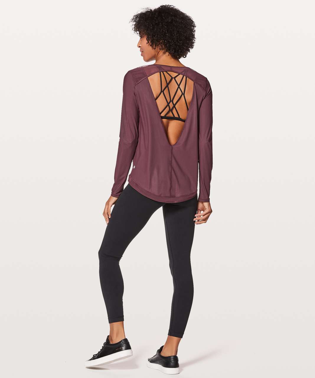 Lululemon Mix & Mesh Long Sleeve - Redwood - lulu fanatics