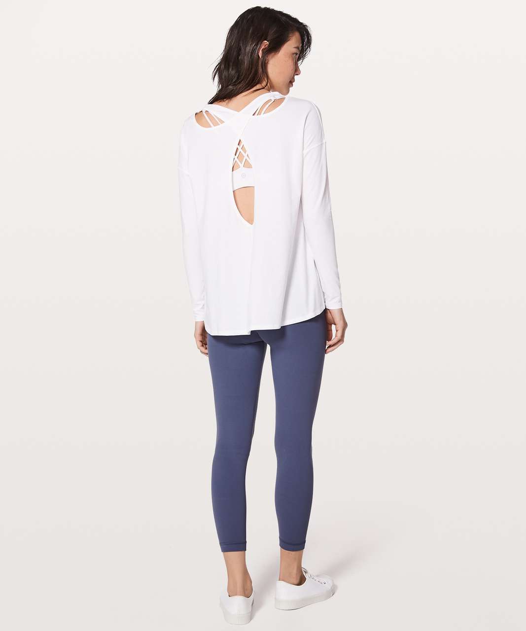 Lululemon Back Into It Long Sleeve - White