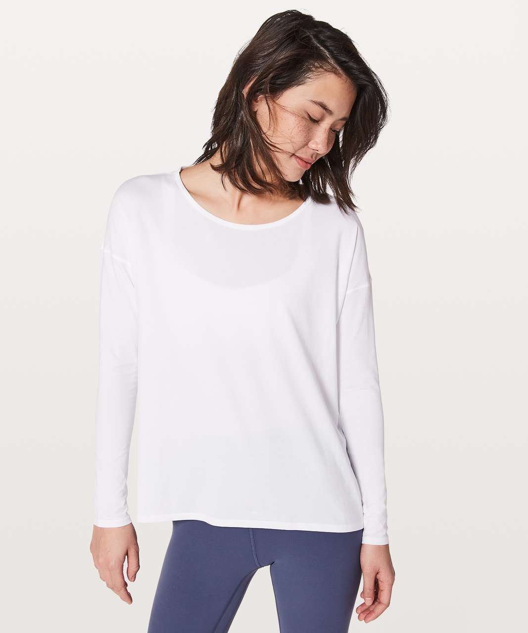 Lululemon Back Into It Long Sleeve - White