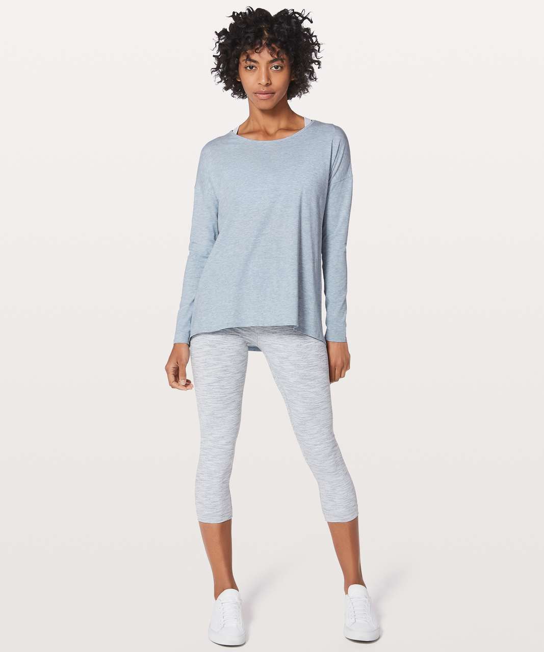 Lululemon Back Into It Long Sleeve - Heathered Starlight