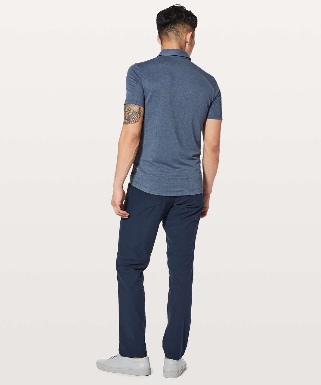 Lululemon Evolution Polo - Heathered Iron Blue (First Release) - lulu ...