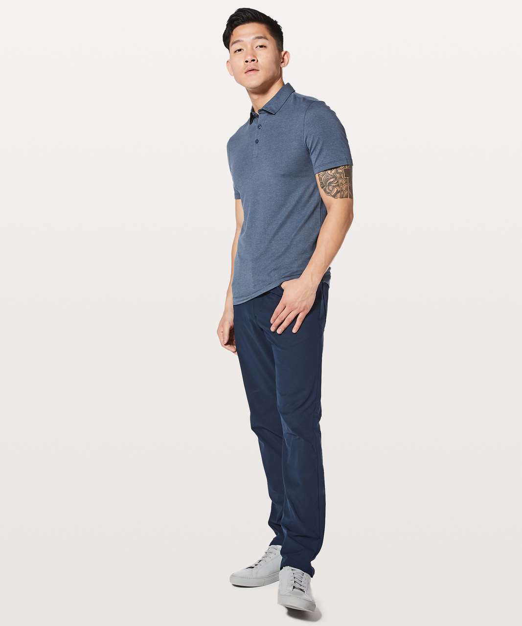 Lululemon Evolution Polo - Heathered Iron Blue (First Release)