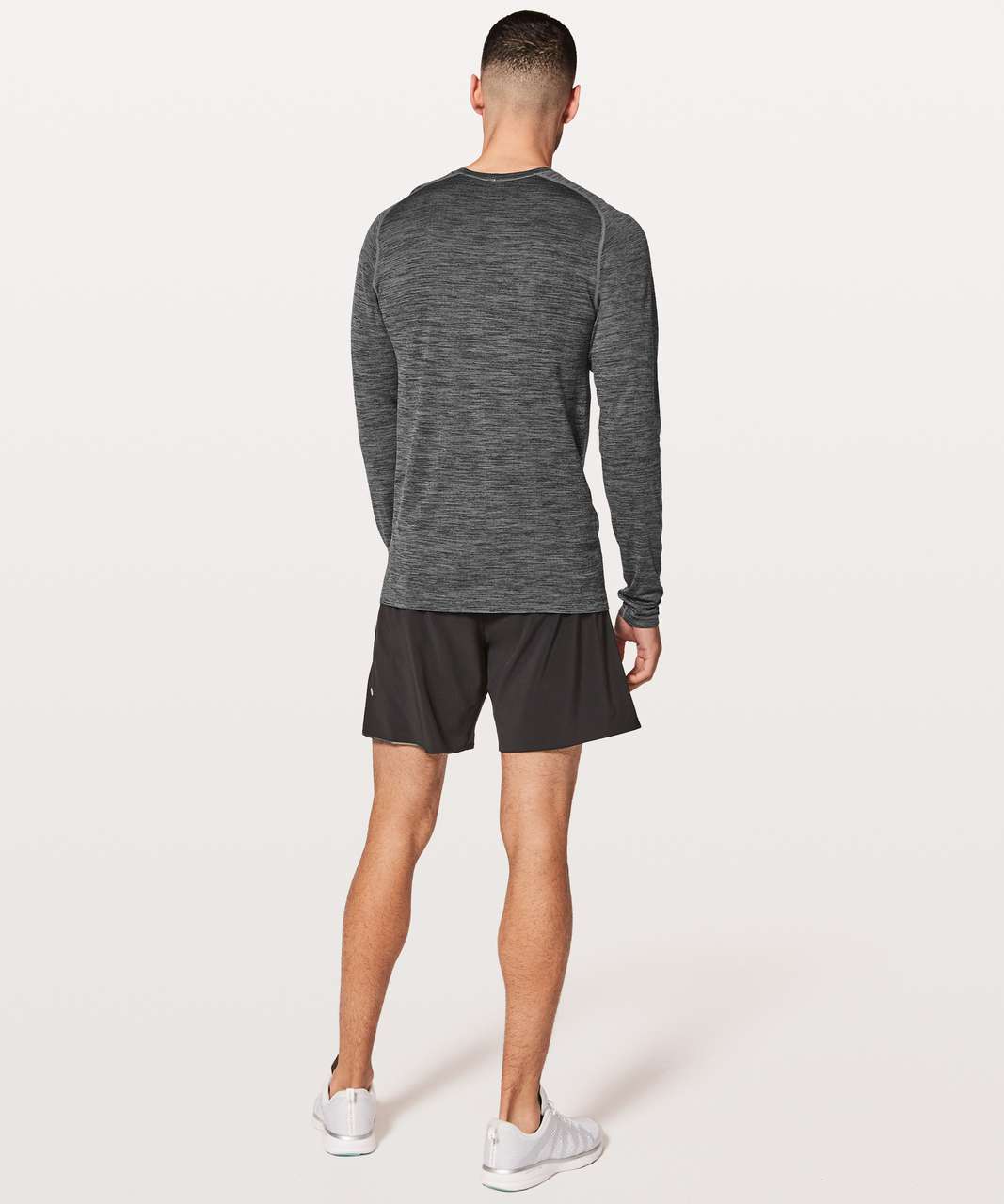 Lululemon Metal Vent Tech Surge Long Sleeve - Black / Anchor (First Release)