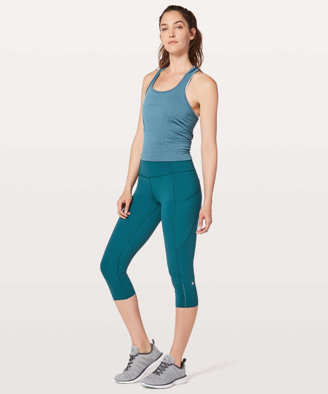 Lululemon Fast & Free Crop II *Nulux 19 - Dark Uniform Blue