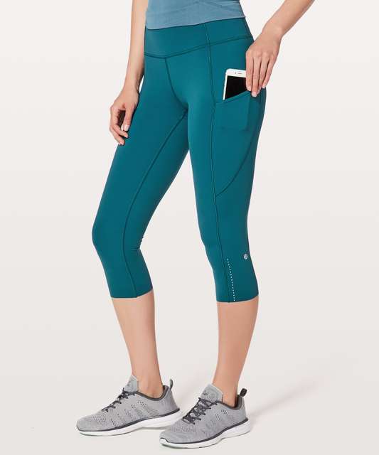 Lululemon Fast and Free Crop II 19 *Non-Reflective - Activate
